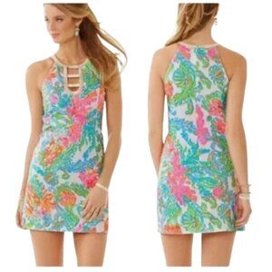 Lilly Pulitzer Kennedy Shift Dress Resort White Casa Marina Size 6